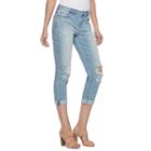 Petite Jennifer Lopez Embellished Boyfriend Jeans, Women's, Size: 12 Petite, Med Blue