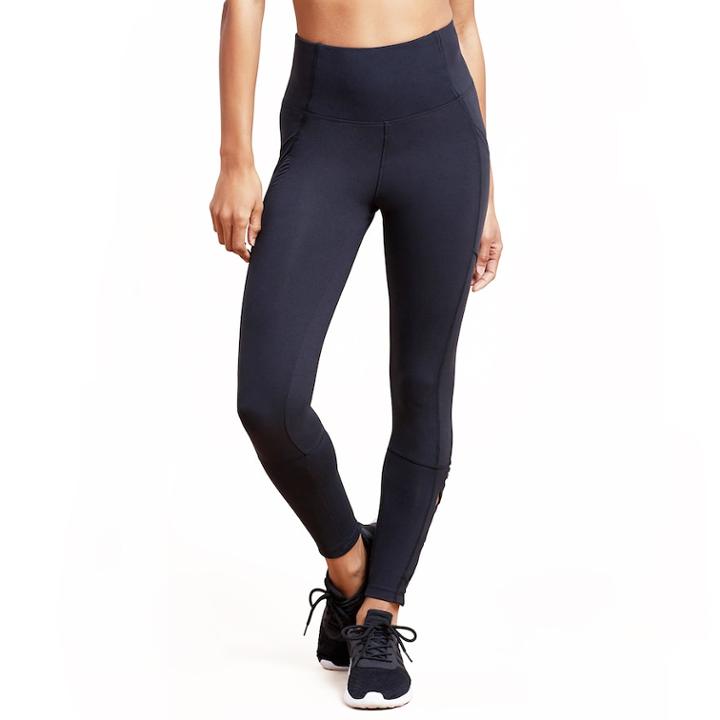 Women's Marika Laced High-waisted Ankle Leggings, Size: Small, Black