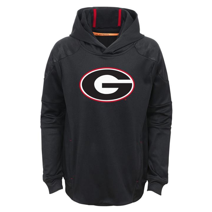 Boys 4-7 Georgia Bulldogs Mach Pullover Hoodie, Size: S 4, Black