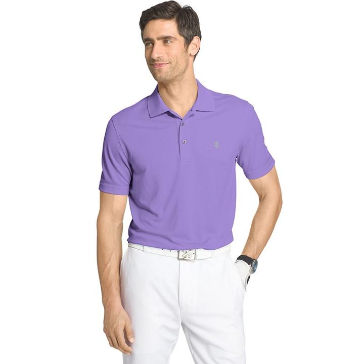 Men's Izod Swingflex Classic-fit Performance Golf Polo, Size: Medium, Brt Purple