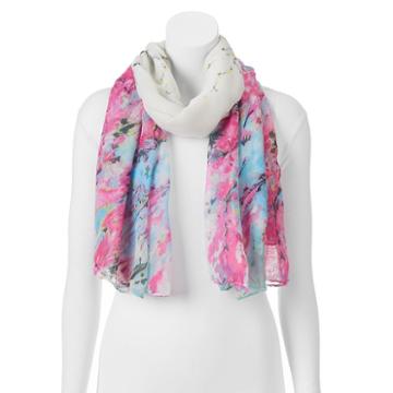 Manhattan Accessories Co. Abstract Oblong Scarf, Women's, Med Pink