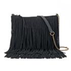 Sonoma Goods For Life&trade; Marguerite Fringed Crossbody Bag, Women's, Black