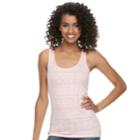 Juniors' So&reg; Textured Double Scoop Tank, Teens, Size: Large, Light Pink