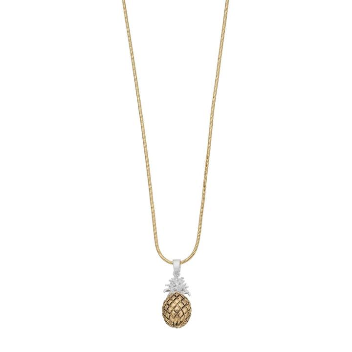 Napier Two Tone Pineapple Pendant Necklace, Women's, Multicolor