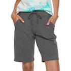 Women's Tek Gear&reg; Bermuda Shorts, Size: Medium, Dark Grey
