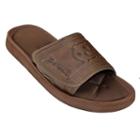 Adult North Carolina Tar Heels Memory Foam Slide Sandals, Size: Large, Brown