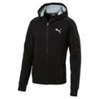 Men's Puma Fleece Zip-up Hoodie, Size: Xl, Black