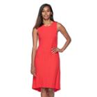 Women's Apt. 9&reg; Ribbed A-line Dress, Size: Xl, Med Red