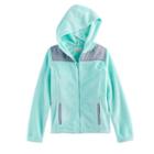 Girls 7-16 & Plus Size So&reg; Hooded Sherpa Zip-up Jacket, Size: 14 1/2, Blue