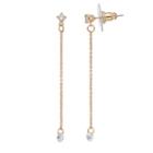 Lc Lauren Conrad Cubic Zirconia Nickel Free Linear Chain Drop Earrings, Women's, Gold