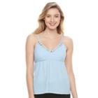 Juniors' Candie's&reg; Ladder Trim Cami, Girl's, Size: Small, Light Blue