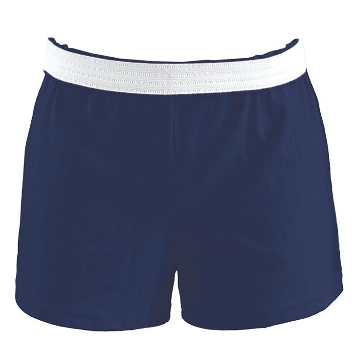 Juniors' Soffe Fold-over Athletic Shorts, Girl's, Size: Large, Blue