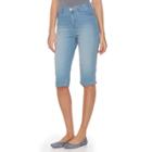 Women's Gloria Vanderbilt Amanda Skimmer Capris, Size: 4 - Regular, Blue Other