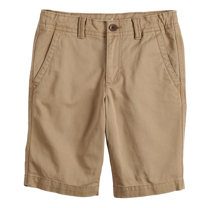 Boys 8-20 Urban Pipeline&reg; Flat-front Twill Shorts, Size: 12, Med Beige