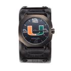Rockwell Miami Hurricanes Assassin Leather Watch - Men, Black