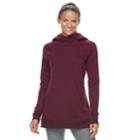 Women's Tek Gear&reg; Hooded Fleece Tunic, Size: Xl, Drk Purple