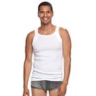 Men's Equipo 3-pack Solid Ribbed A-shirts, Size: Medium, White