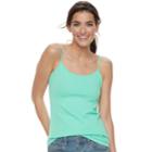 Women's Sonoma Goods For Life&trade; Everyday Camisole, Size: Xxl, Turquoise/blue (turq/aqua)