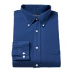 Men's Croft & Barrow&reg; True Comfort Regular-fit Stretch-collar Knit Dress Shirt, Size: 16-34/35, Blue