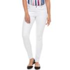 Women's Jennifer Lopez Skinny Jeans, Size: 12 Short, White