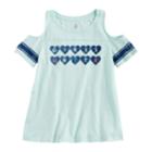 Girls 7-16 & Plus Size So&reg; Cold Shoulder Tee, Size: 12 1/2, Light Blue