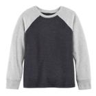 Boys 4-10 Jumping Beans&reg; Raglan Colorblock Thermal Top, Size: 6, Dark Grey