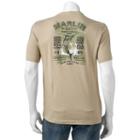 Men's Caribbean Joe Back-print Marlin Bay Fishing Supplies Tee, Size: Medium, Green Oth