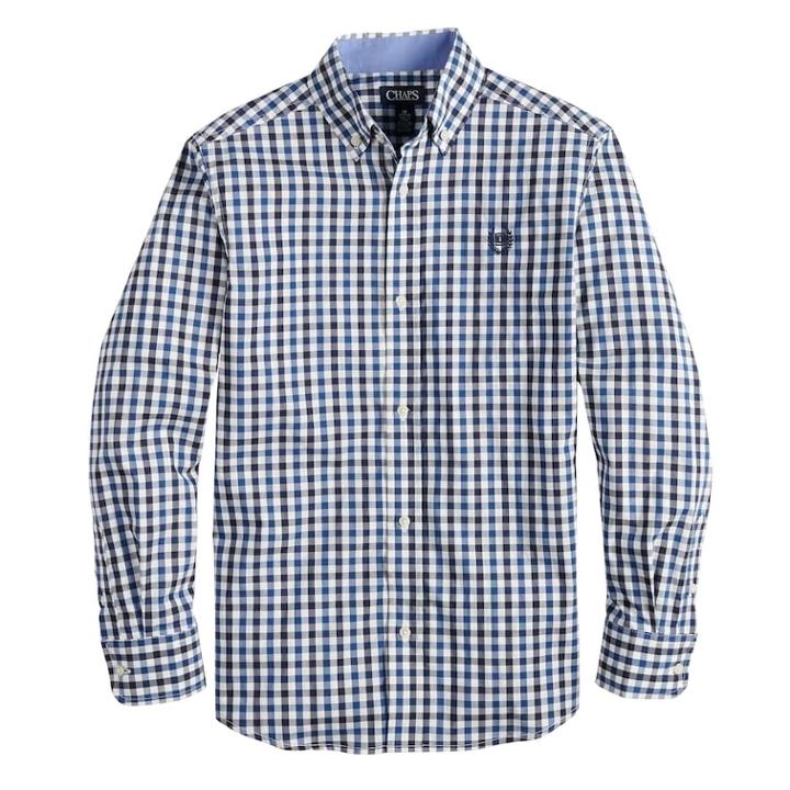 Boys 4-20 Chaps Landon Button-down Shirt, Size: 14-16, Blue