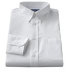 Big & Tall Croft & Barrow&reg; Classic-fit Solid Broadcloth Button-down Collar White Dress Shirt, Men's, Size: 16 36/7t
