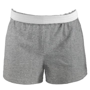 Juniors' Soffe Fold-over Athletic Shorts, Girl's, Size: Large, Grey
