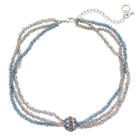 Simply Vera Vera Wang Multistrand Beaded Necklace, Women's, Blue