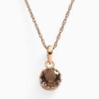 Sterling Silver Smoky Quartz Pendant, Women's, Size: 18, Brown