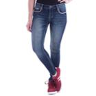 Juniors' Amethyst Curvy Skinny Jeans, Teens, Size: 15, Dark Blue