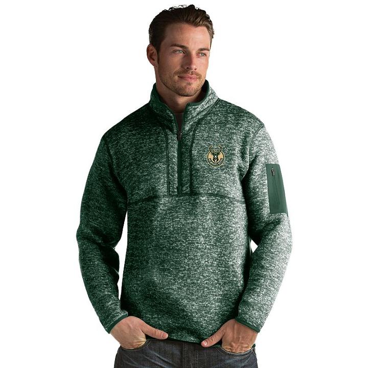 Antigua, Men's Milwaukee Bucks Fortune Pullover, Size: Xxl, Dark Green