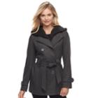 Juniors' J-2 Removable Hood Trench Coat, Teens, Size: Medium, Grey (charcoal)