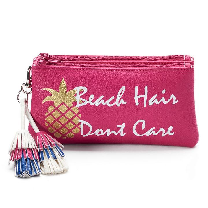 Candies&reg; Tassel Dual-entry Coin Pouch, Women's, Light Pink