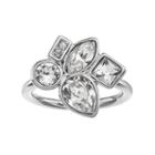 Simply Vera Vera Wang Cluster Ring With Swarovski Crystals, Women's, Size: 7, White