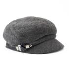 Women's Betmar Rhinestone Cadet Hat, Grey