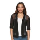 Women's Apt. 9&reg; Mesh Cardigan, Size: Medium, Oxford