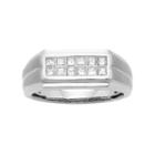 Men's 14k Gold Igl Certified 1/2 Carat T.w. Diamond Wedding Band, Size: 11, White