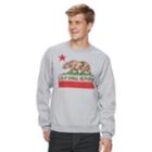 Men's Cali Republic Crew Sweatshirt, Size: Small, Grey