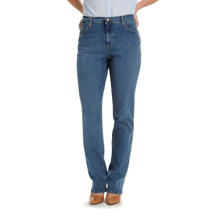 Women's Lee Relaxed Fit Straight Leg Jeans, Size: 10 T/l, Dark Blue