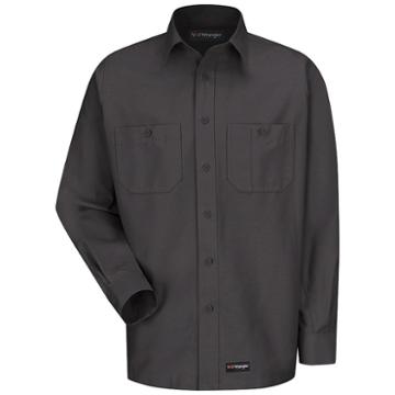 Men's Wrangler Workwear Work Shirt, Size: Small, Grey