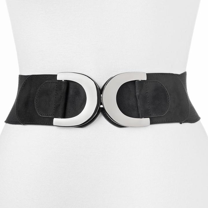 Women's Apt. 9&reg; Double U-shaped Interlock Stretch Belt, Size: S-m, Oxford