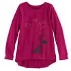 Disney's Minnie Mouse Girls 4-10 Ruffle Top By Jumping Beans&reg;, Size: 4, Dark Pink