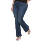 Plus Size Jennifer Lopez Bootcut Jeans, Women's, Size: 24w T/l, Med Blue