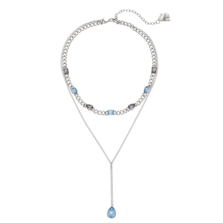 Simply Vera Vera Wang Faceted Stone Double Strand Y Necklace, Women's, Multicolor