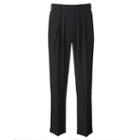 Big & Tall Croft & Barrow&reg; Classic-fit Black Twill Pleated Suit Pants, Men's, Size: 48x32