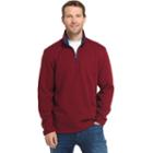Men's Izod Advantage Regular-fit Performance Quarter-zip Fleece Pullover, Size: Medium, Light Red