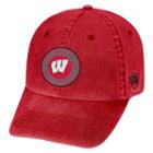 Adult Wisconsin Badgers Fun Park Vintage Adjustable Cap, Men's, Med Red